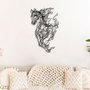Wallity Metal Horse Line Art - APT724